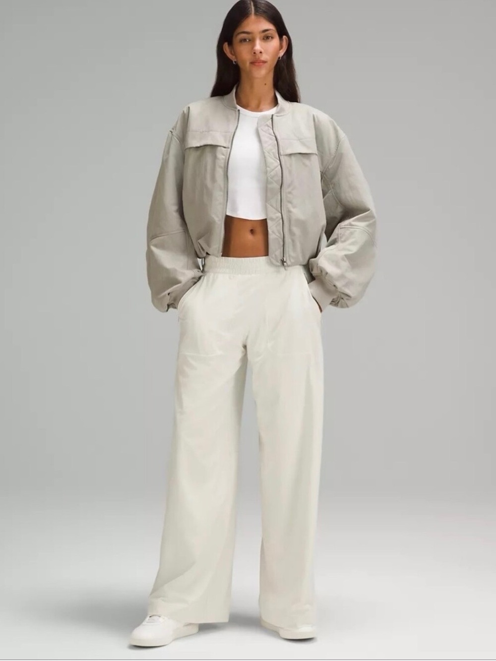 Lululemon athletica Ivory/Bone Swift Wide-Leg Mid-Rise Pant